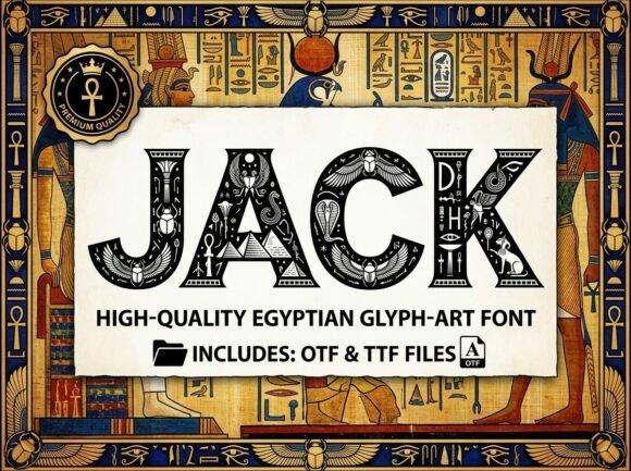 Jack Font PNG with transparent background - Preview 1