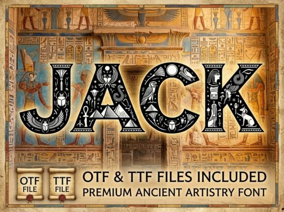 Jack Font PNG with transparent background - Preview 2