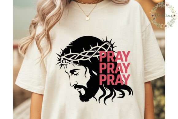 Jesus Pray Crown Thorns PNG Clipart Gráfico Ilustraciones Imprimibles Por Nastine