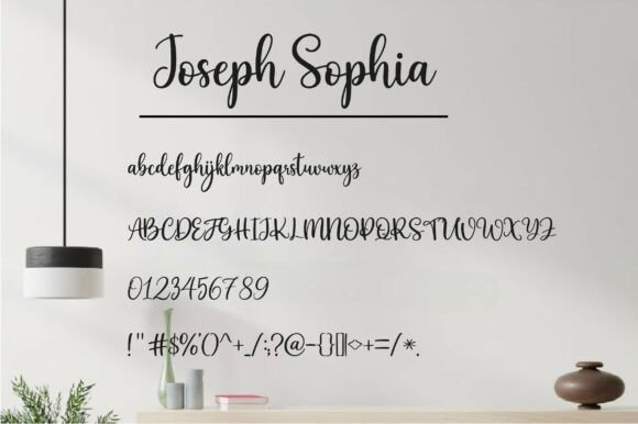 Joseph Sophia Font PNG with transparent background - Preview 2