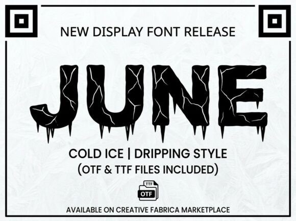 June Font PNG with transparent background - Preview 1