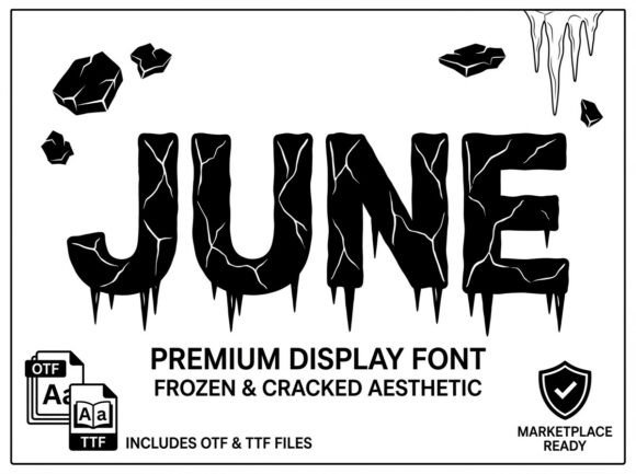 June Font PNG with transparent background - Preview 2