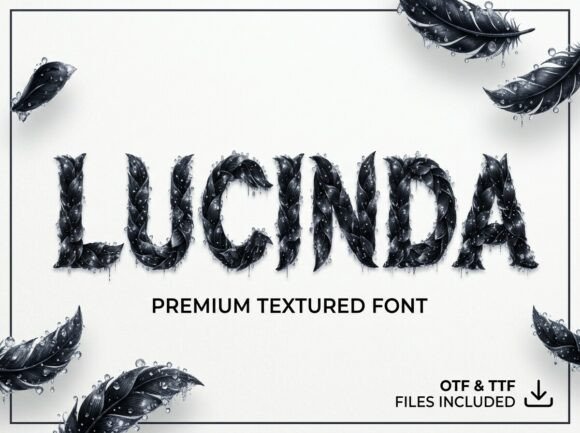 Lucinda Font PNG with transparent background - Preview 1