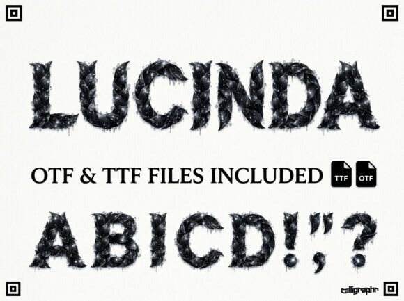 Lucinda Font PNG with transparent background - Preview 2