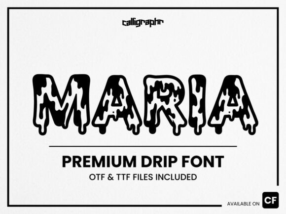 Maria Font PNG with transparent background - Preview 2