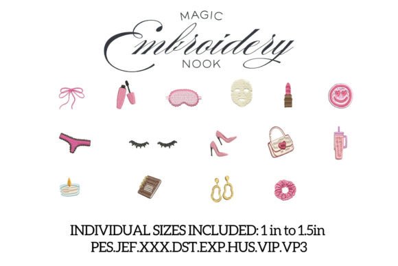 Mini Pink Girly Bundle X 15 Designs