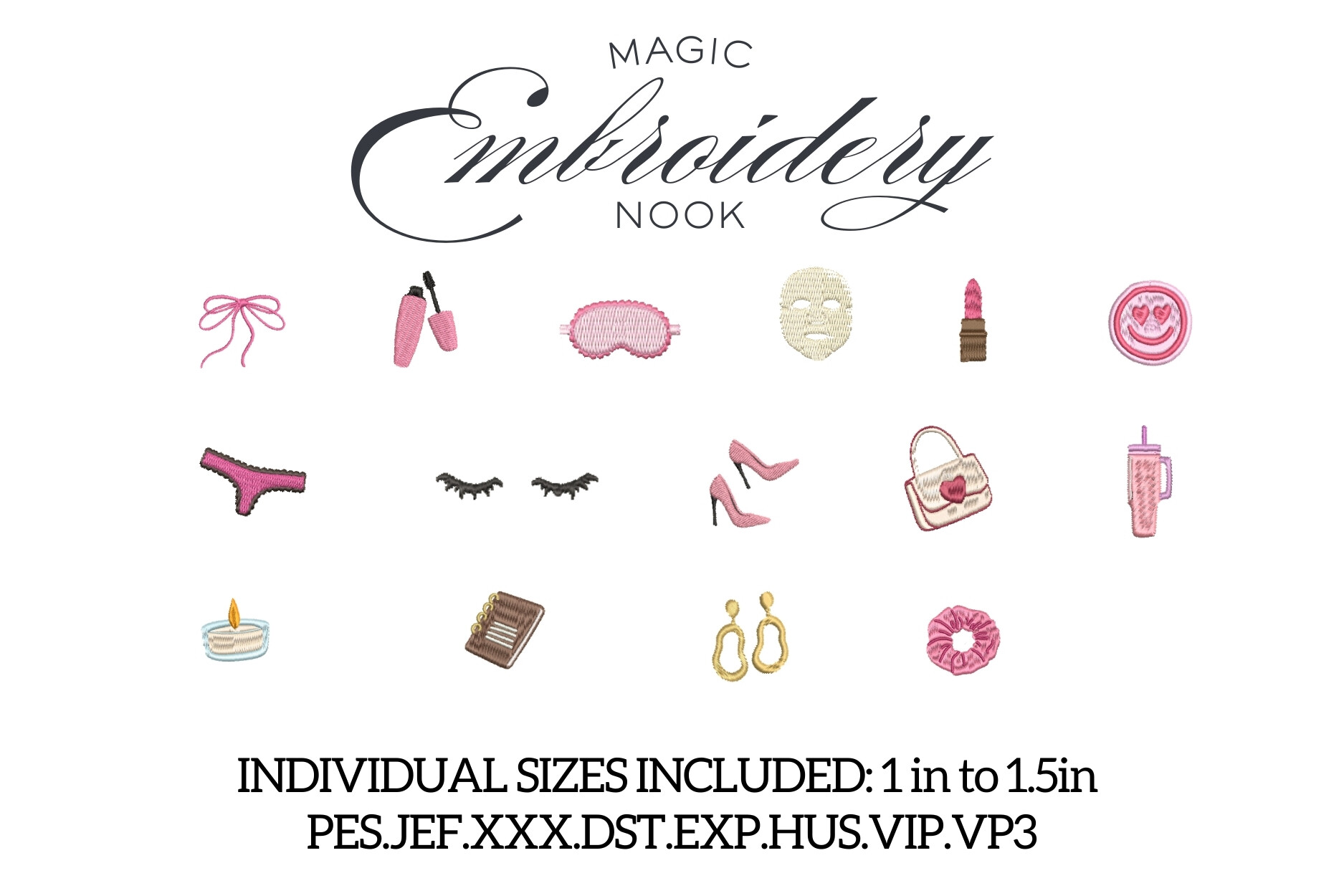 Mini Pink Girly Bundle X 15 Designs