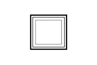 Simple Square Svg Modern Square Frame SVG Bundle Graphic by Creative shirts · Creative ...