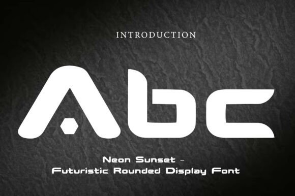 Neon Sunset Font font preview - 1