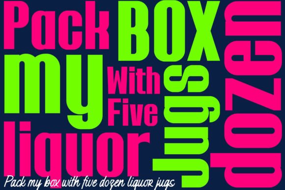 Radiant Spectrum Font PNG with transparent background - Preview 2