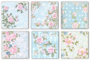 Shabby Chic Digital Paper Graphic by Precision Patterns · Creative Fabrica