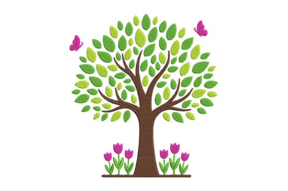 Tree Embroidery Design
