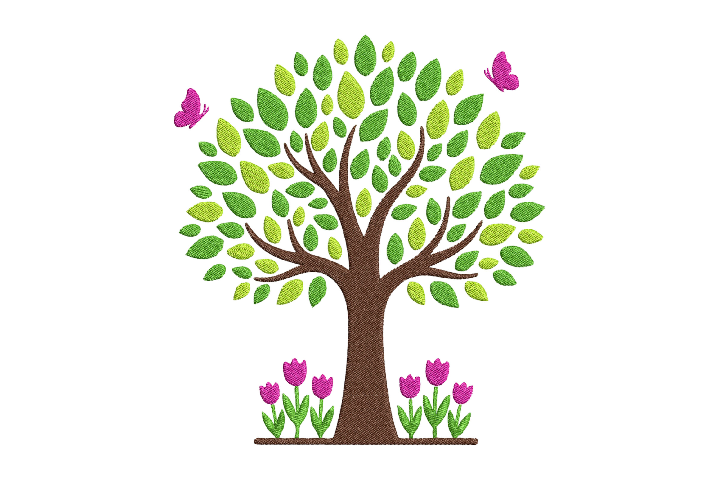 Tree Embroidery Design