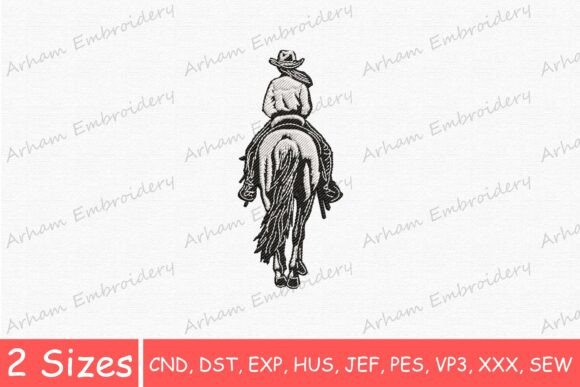 Western Cowboy Riding Horse