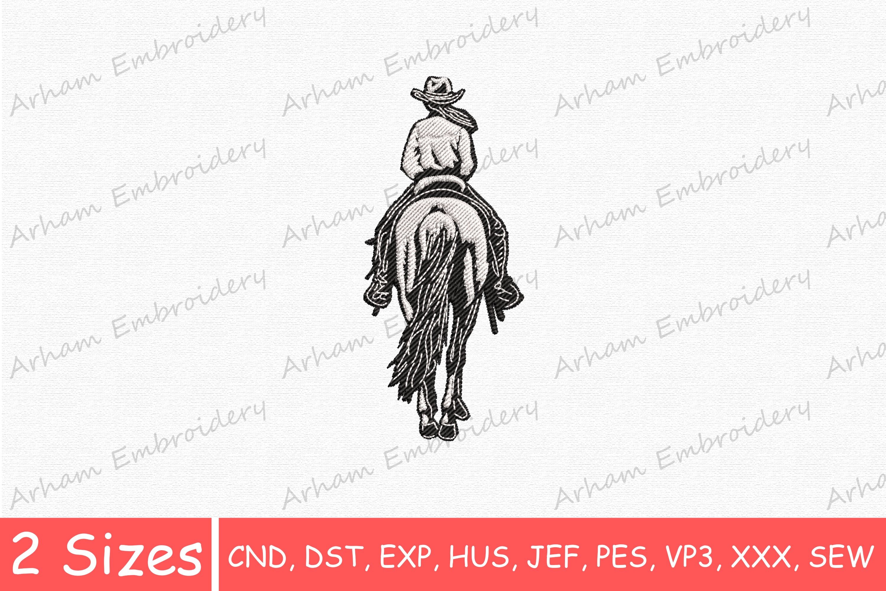 Western Cowboy Riding Horse
