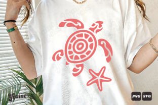 Boho Sea Turtle Coastal Summer PNG SVG Graphic by Yvaine · Creative Fabrica