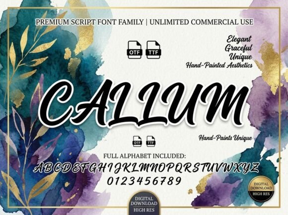 Callum Font - Preview 1