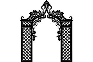 Classic Vintage Gate Window & Frame SVG Graphic by Pro_designs ...