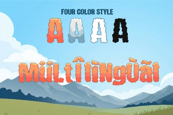 Cloudypop Font - Preview 4