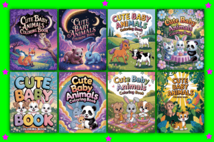 🐾 Cute Baby Animals Coloring Pages Graphic by BOSS DESIGN · Creative ...