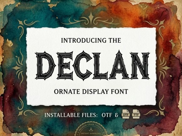 Declan Font - Preview 1