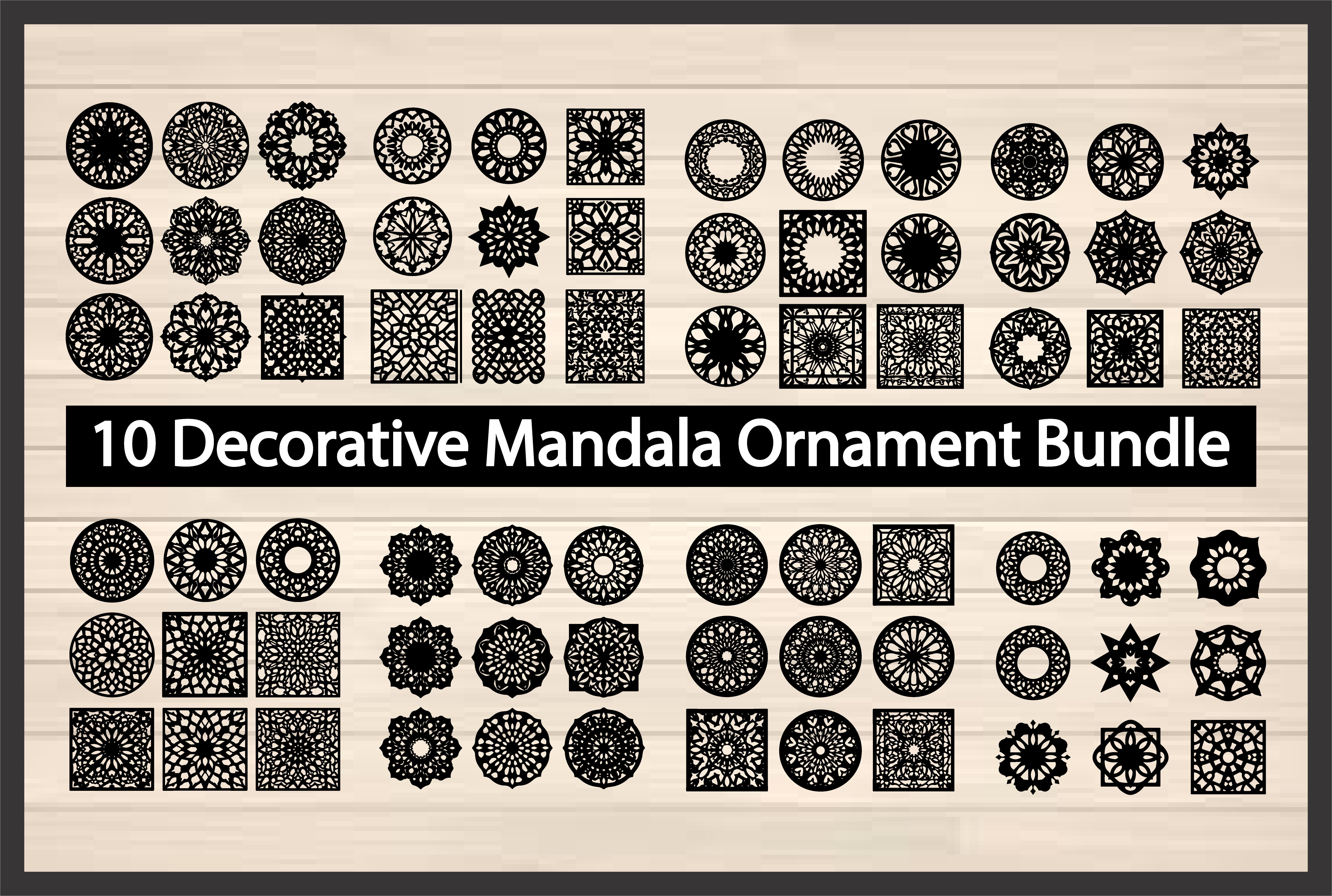 Floral & Geometric Mandala Vector Set Graphic by designerety · Creative ...