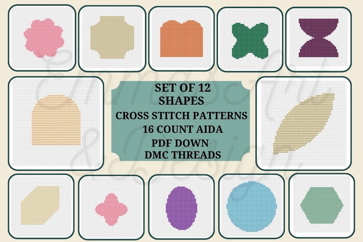 Geometric Shapes Cross Stitch Patterns