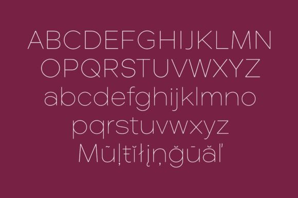 Glamure Thin Font - Preview 2