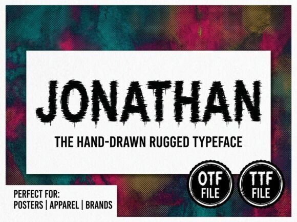 Jonathan Font PNG with transparent background - Preview 1