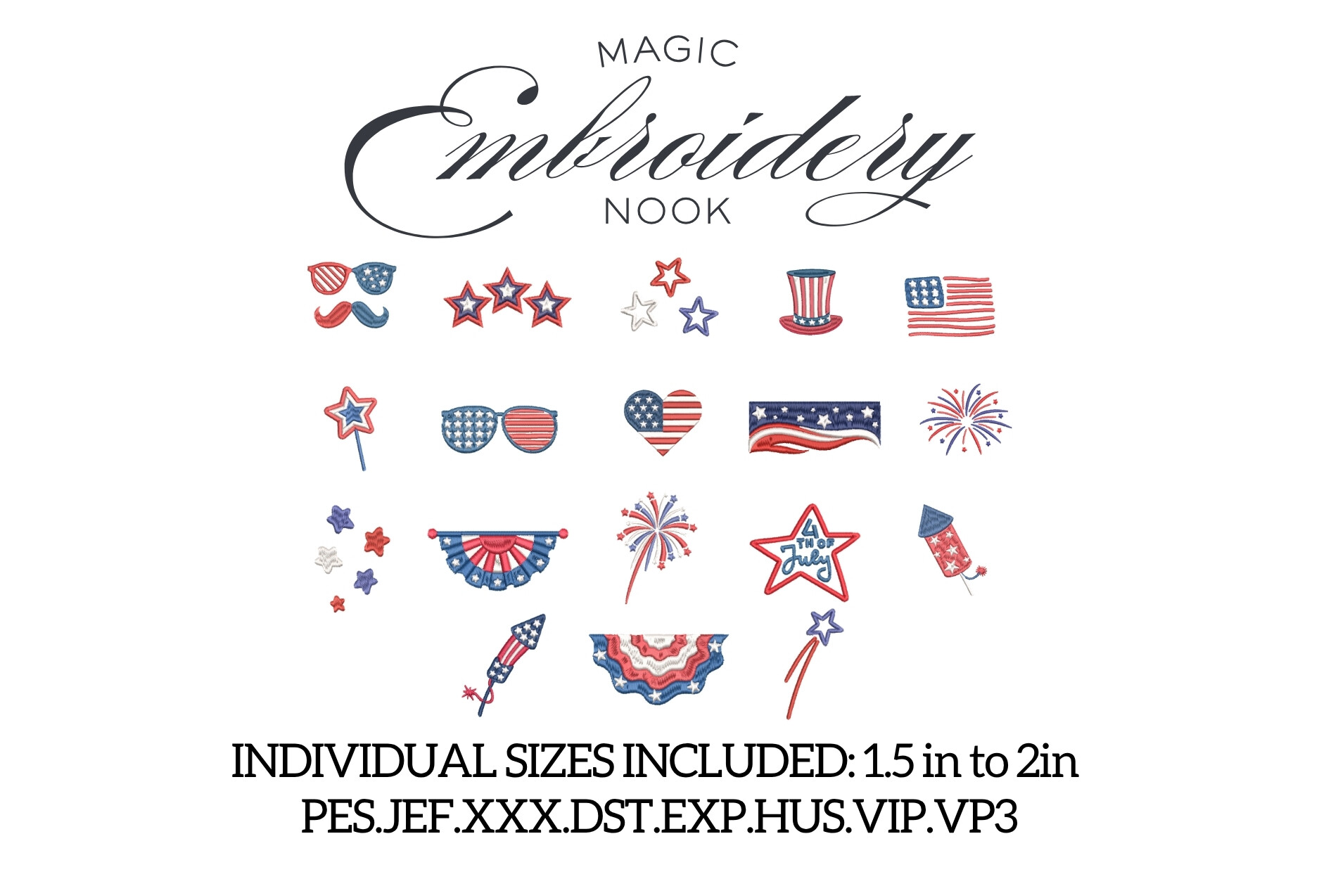 Mini 4th of July X 18 Designs