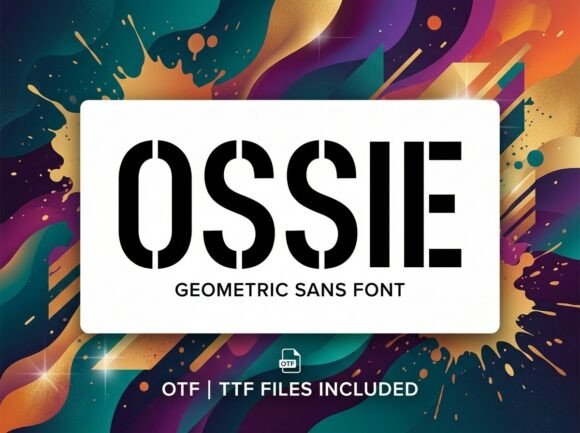 Ossie Font PNG with transparent background - Preview 1