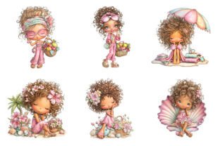 Summer Girls Png Clipart Bundle Graphic by SinaCreation · Creative Fabrica