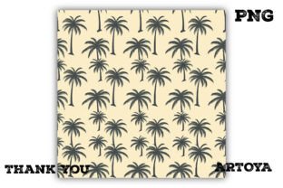 Summer Palm Tree Pattern Graphic by Artoya · Creative Fabrica