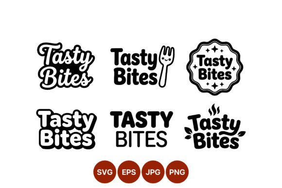 Tasty Bites Calligraphy Script And Bold Graphics