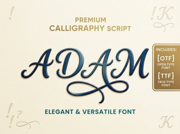 Adam Font - Preview 2