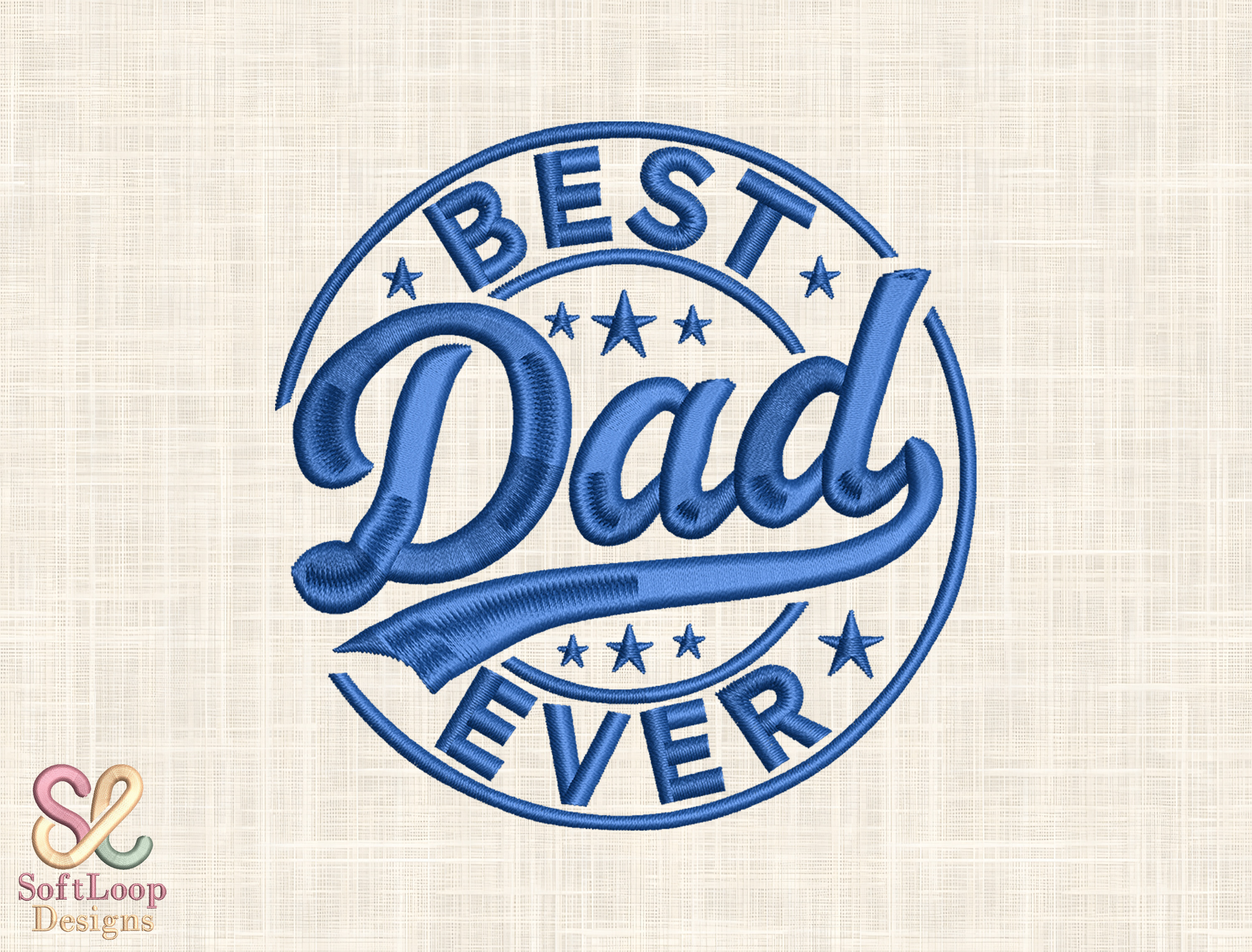 Best Dad Ever Embroidery Design