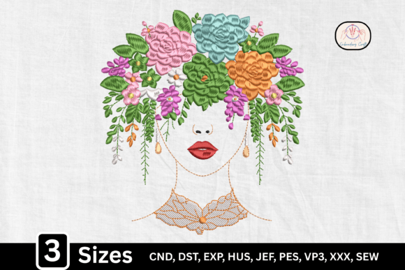 Boho Floral Hair Girl