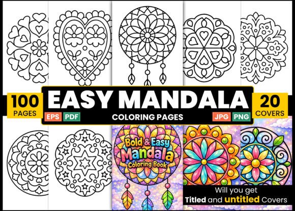 Bold & Easy Mandala Coloring Page