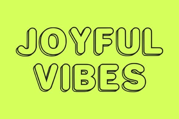 Bubble Mood Font - Preview 1