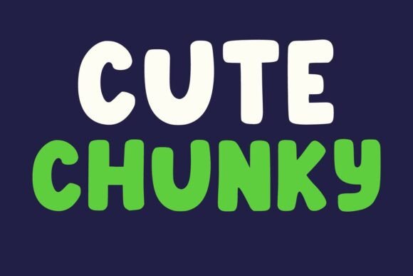 Cute Chunky Font - Preview 1