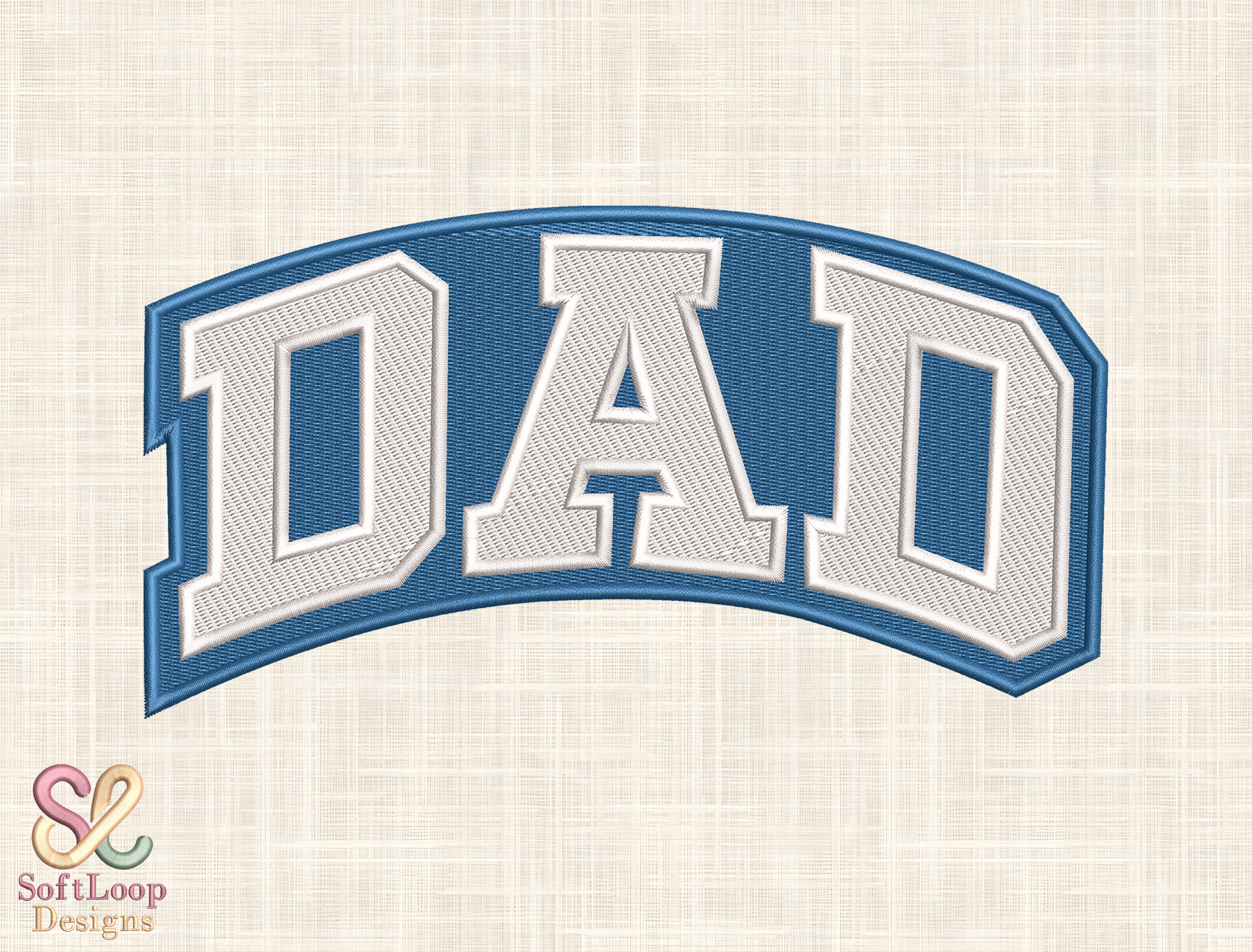 Dad Patch Embroidery Design
