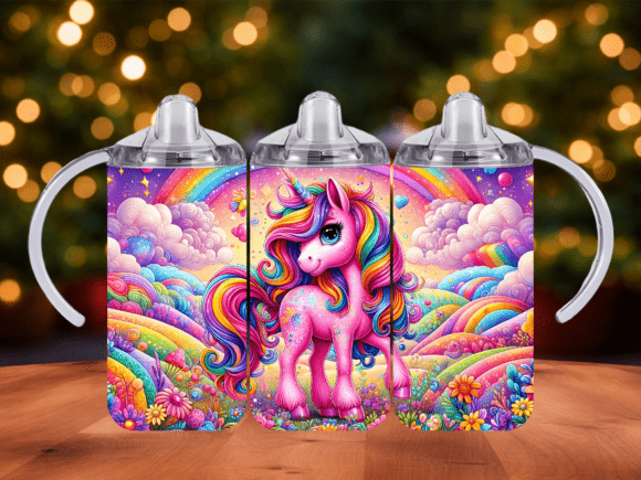 Fantasy Unicorn 12 Oz Tumbler Wrap PNG