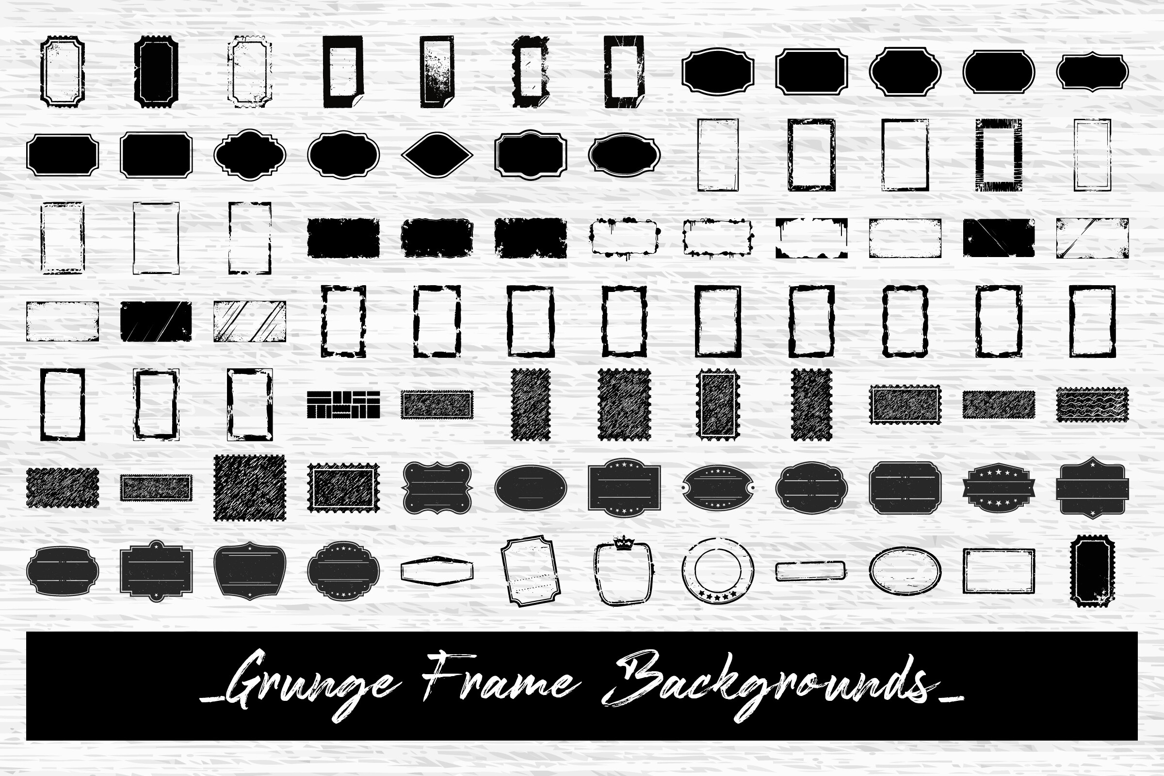 Grunge Frame Backgrounds Vector