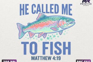 He Called Me to Fish Christian PNG Graphic by RR Printive Studio ...