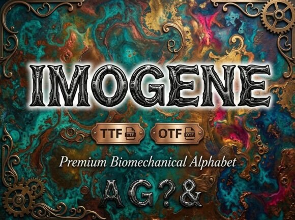 Imogene Font PNG with transparent background - Preview 1