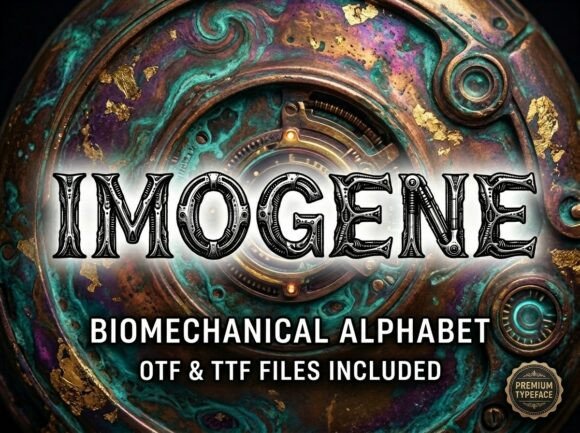 Imogene Font PNG with transparent background - Preview 2