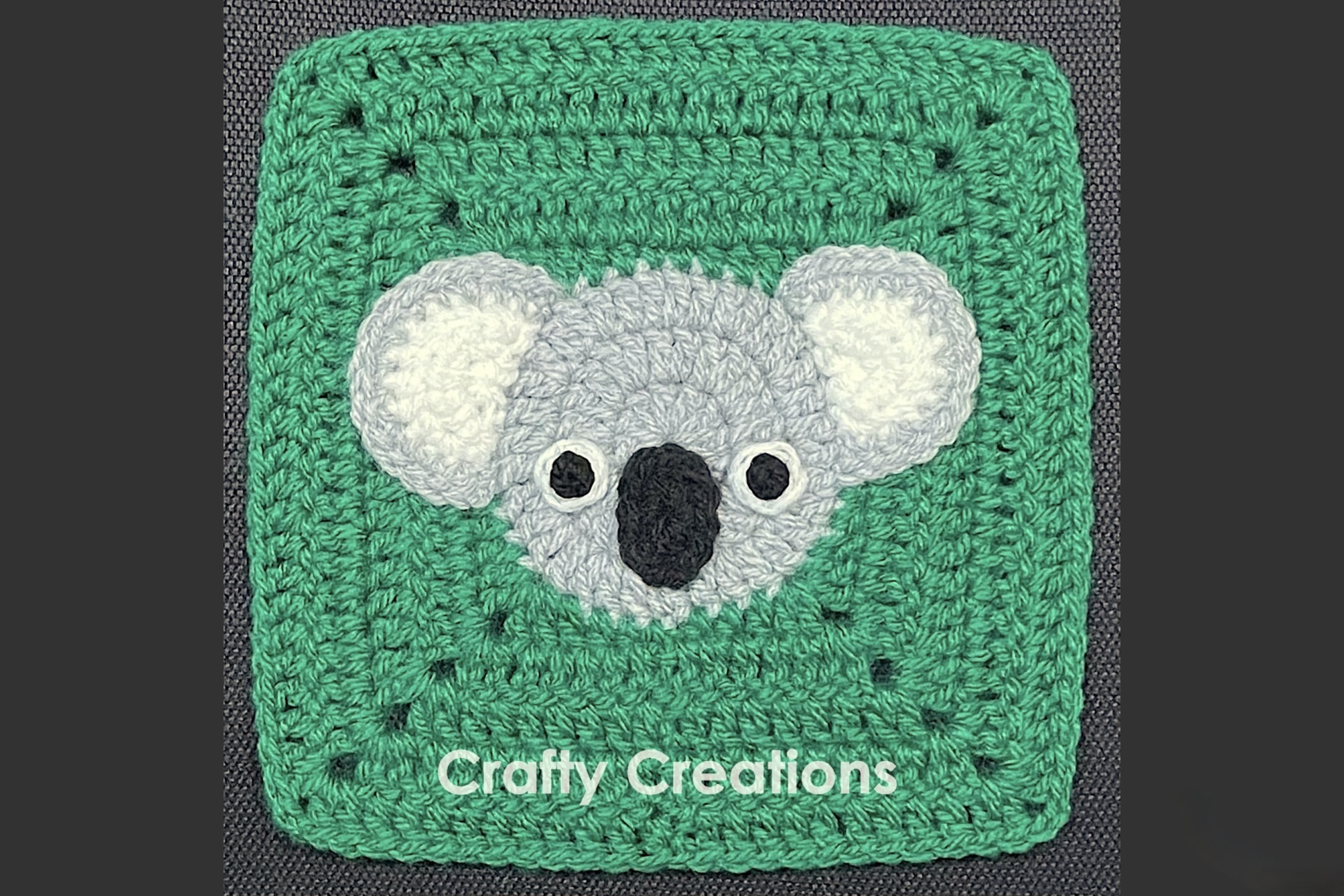 Koala Granny Square Crochet Pattern