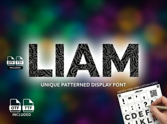 Liam Font PNG with transparent background - Preview 2