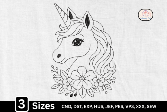 Line Art Unicorn