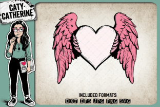 Love Heart with Angel Wings Remembrance Graphic by Caty Catherine ...